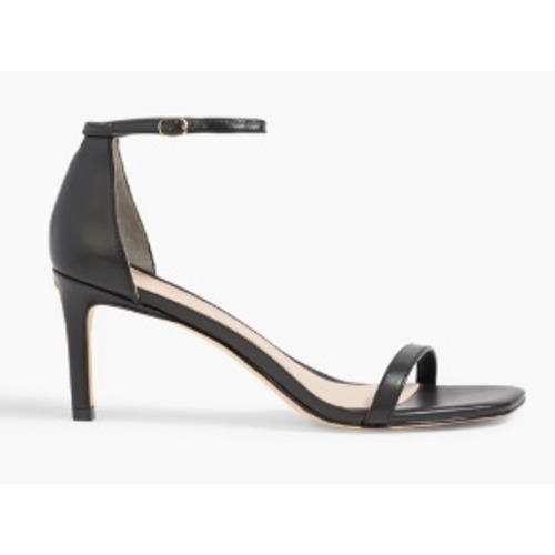 Stuart Weitzman Amelina 75 Stiletto Sandals Sb223 Womens 7.5b Eu 38 Heels Black